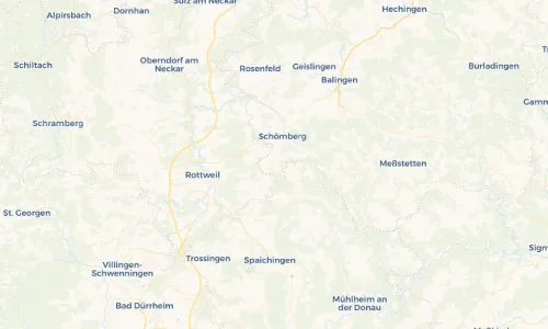 Regenradar Vorschaubild - Aktuelle Niederschläge in Schörzingen und Umgebung