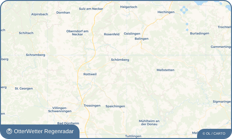 OtterWetter Regenradar-Widget Schörzingen