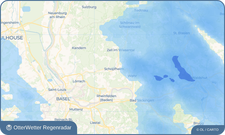OtterWetter Regenradar-Widget Schopfheim