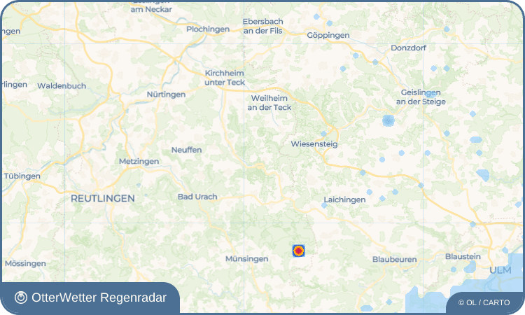 OtterWetter Regenradar-Widget Schopfloch