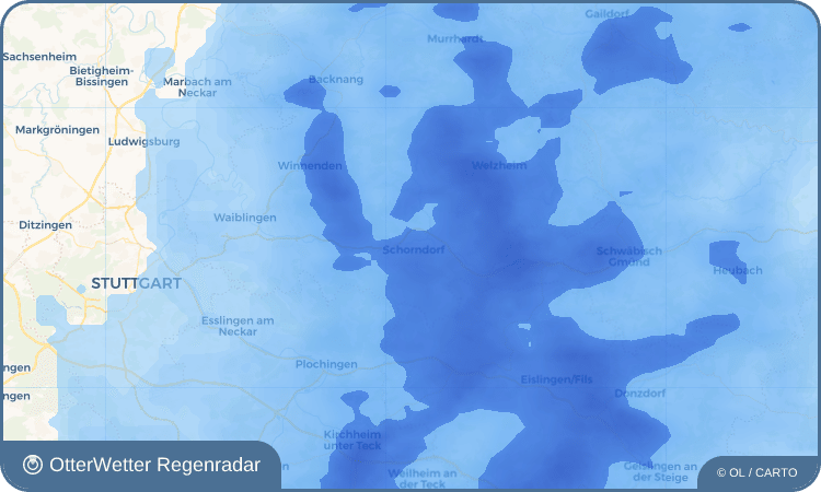 Widget-Vorschau für Schorndorf Wetter-Widget-Vorschau mit Vorhersagedaten für Schorndorf