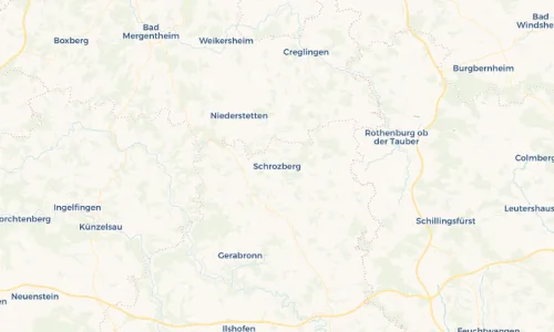 Regenradar Vorschaubild - Aktuelle Niederschläge in Schrozberg und Umgebung