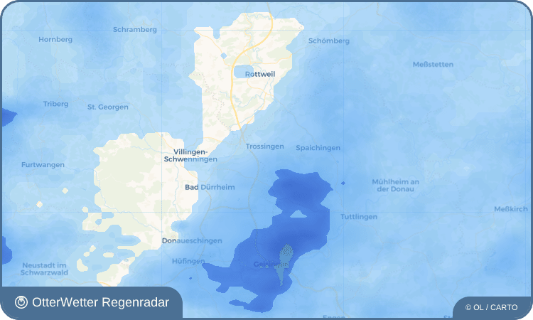 OtterWetter Regenradar-Widget Schura