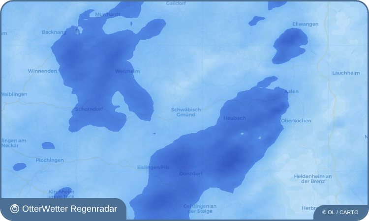 OtterWetter Regenradar-Widget Schwäbisch Gmünd