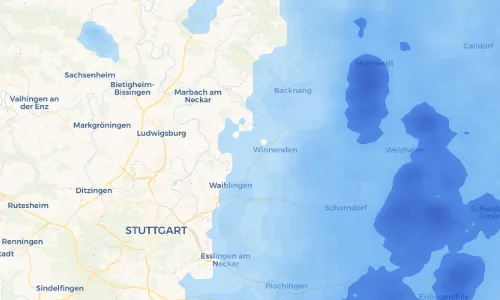 Regenradar Vorschaubild - Aktuelle Niederschläge in Schwaikheim und Umgebung