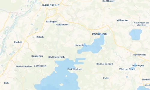 Regenradar Vorschaubild - Aktuelle Niederschläge in Schwann und Umgebung