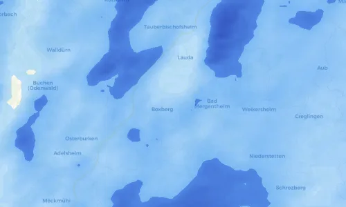 Regenradar Vorschaubild - Aktuelle Niederschläge in Schweigern und Umgebung