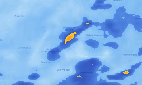 Regenradar Vorschaubild - Aktuelle Niederschläge in Schweinhausen und Umgebung
