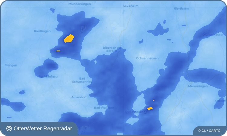 OtterWetter Regenradar-Widget Schweinhausen