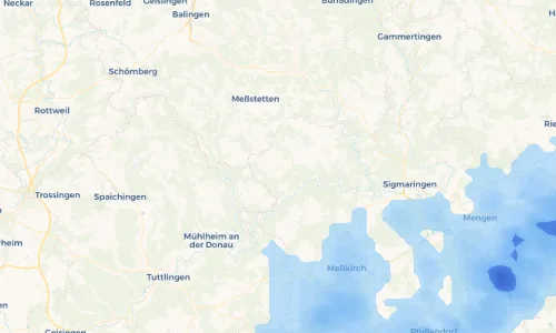 Regenradar Vorschaubild - Aktuelle Niederschläge in Schwenningen und Umgebung
