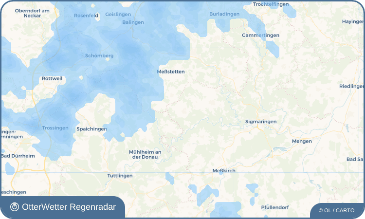 OtterWetter Regenradar-Widget Schwenningen