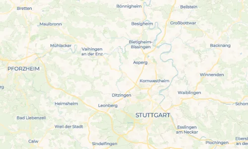 Regenradar Vorschaubild - Aktuelle Niederschläge in Schwieberdingen und Umgebung