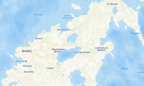 Regenradar Vorschaubild - Aktuelle Niederschläge in Schwörstadt und Umgebung