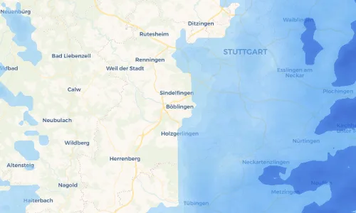 Regenradar Vorschaubild - Aktuelle Niederschläge in Seecarré und Umgebung