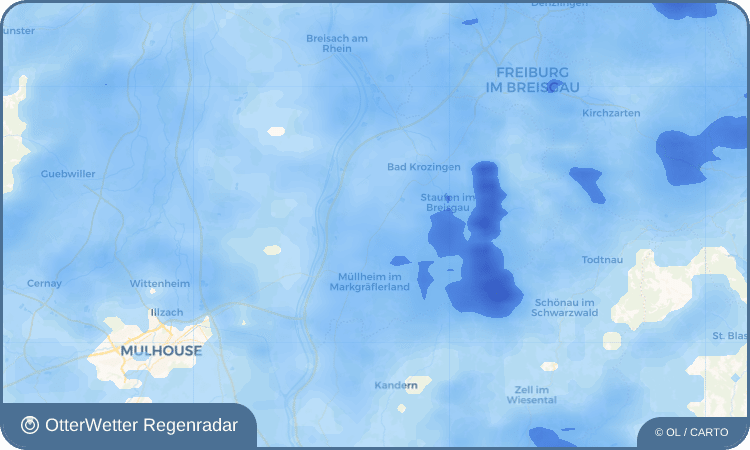 Widget-Vorschau für Seefelden Wetter-Widget-Vorschau mit Vorhersagedaten für Seefelden