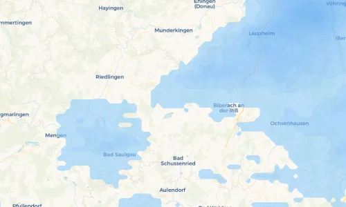 Regenradar Vorschaubild - Aktuelle Niederschläge in Seekirch und Umgebung