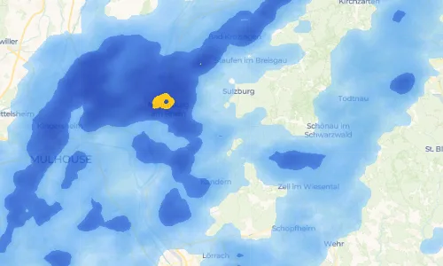 Regenradar Vorschaubild - Aktuelle Niederschläge in Sehringen und Umgebung