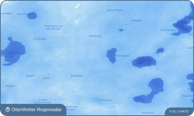 OtterWetter Regenradar-Widget Sentenhart