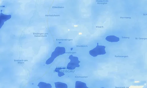 Regenradar Vorschaubild - Aktuelle Niederschläge in Sexau und Umgebung