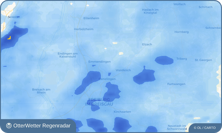 OtterWetter Regenradar-Widget Sexau