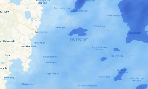 Regenradar Vorschaubild - Aktuelle Niederschläge in Siedlung und Umgebung