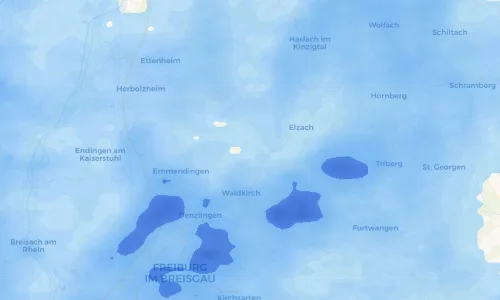 Regenradar Vorschaubild - Aktuelle Niederschläge in Siegelau und Umgebung