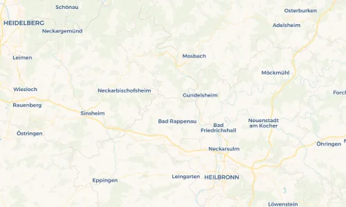 Regenradar-Vorschau: aktuelle Niederschläge in Siegelsbach und Umgebung
