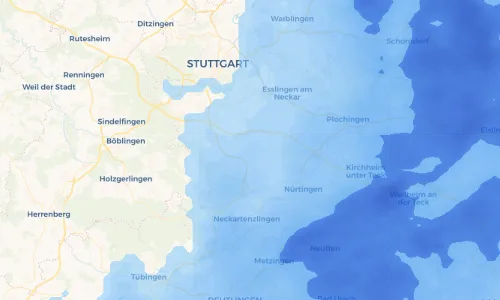 Regenradar Vorschaubild - Aktuelle Niederschläge in Sielmingen und Umgebung