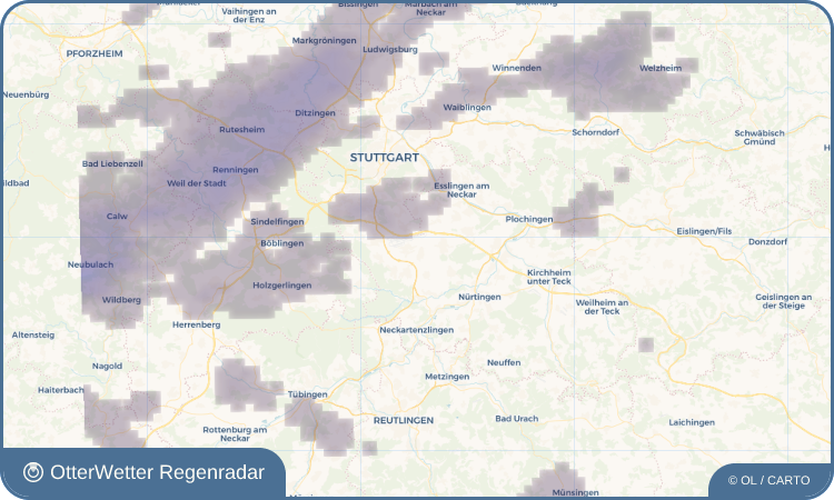 OtterWetter Regenradar-Widget Sielmingen