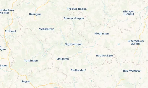 Regenradar Vorschaubild - Aktuelle Niederschläge in Sigmaringen und Umgebung