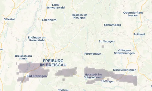 Regenradar Vorschaubild - Aktuelle Niederschläge in Simonswald und Umgebung
