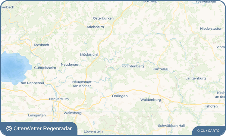 OtterWetter Regenradar-Widget Sindringen