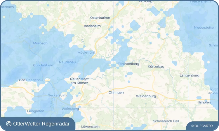 Widget-Vorschau für Sindringen Wetter-Widget-Vorschau mit Vorhersagedaten für Sindringen