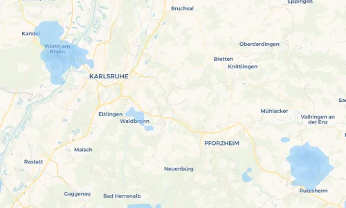 Regenradar Vorschaubild - Aktuelle Niederschläge in Singen und Umgebung