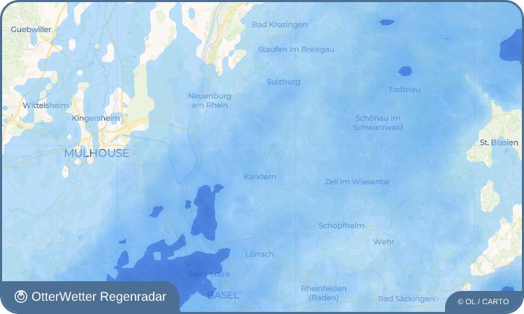 OtterWetter Regenradar-Widget Sitzenkirch