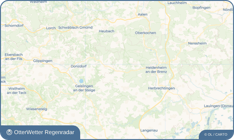 OtterWetter Regenradar-Widget Söhnstetten