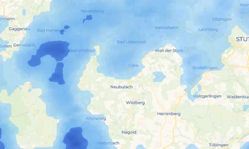 Regenradar-Vorschau: aktuelle Niederschläge in Sommenhardt und Umgebung