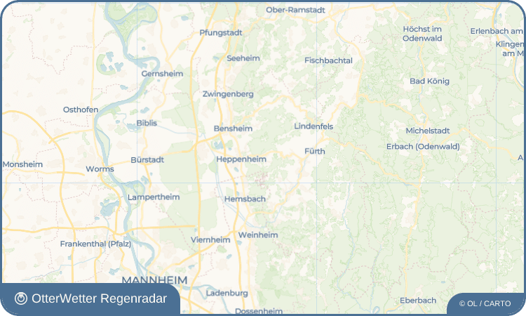 OtterWetter Regenradar-Widget Sonderbach