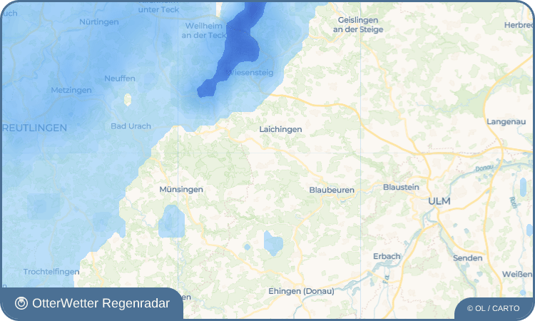 Widget-Vorschau für Sontheim Wetter-Widget-Vorschau mit Vorhersagedaten für Sontheim