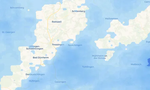 Regenradar Vorschaubild - Aktuelle Niederschläge in Spaichingen und Umgebung