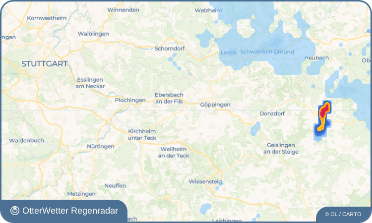 OtterWetter Regenradar-Widget Sparwiesen