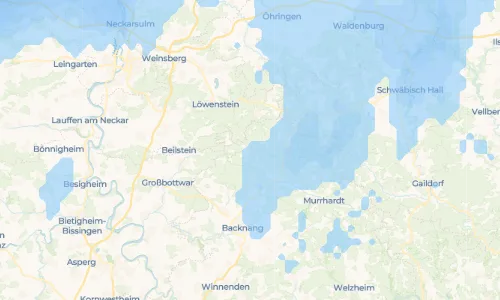 Regenradar Vorschaubild - Aktuelle Niederschläge in Spiegelberg und Umgebung