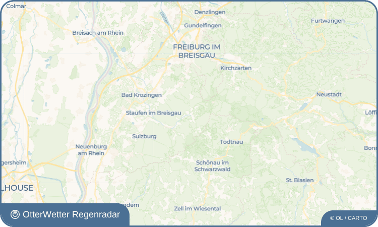 OtterWetter Regenradar-Widget Spielweg