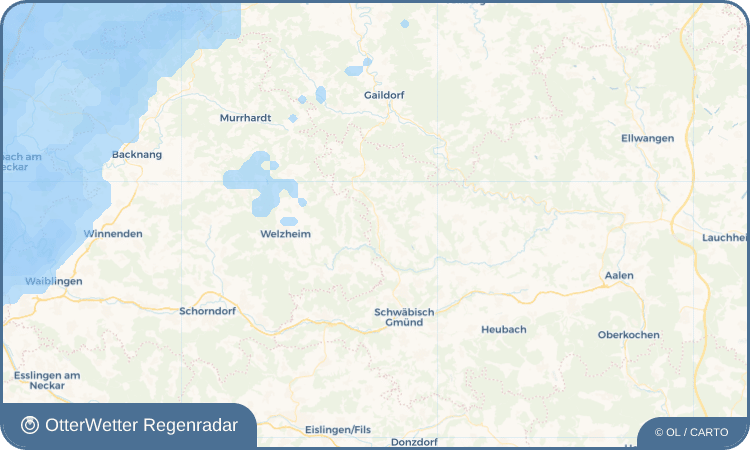 OtterWetter Regenradar-Widget Spraitbach