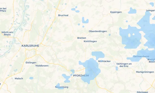 Regenradar-Vorschau: aktuelle Niederschläge in Sprantal und Umgebung