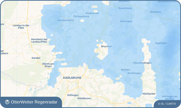 OtterWetter Regenradar-Widget Staffort