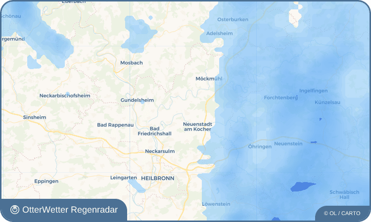OtterWetter Regenradar-Widget Stein am Kocher