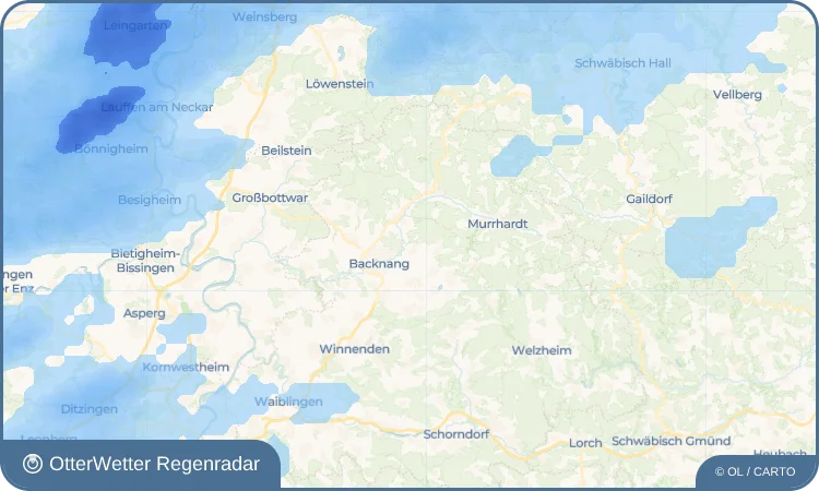 Wetter-Widget-Vorschau mit Vorhersagedaten für Steinbach