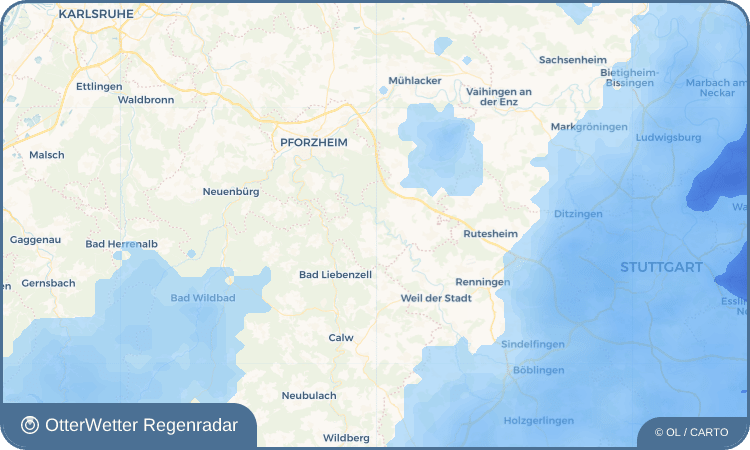 OtterWetter Regenradar-Widget Steinegg