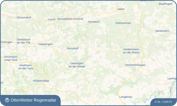 OtterWetter Regenradar-Widget Steinenkirch